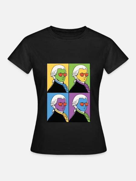 Mozart Classical music Musical composer - Women's T-Shirt - black
