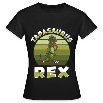 Tapasaurus Rex Dinosaur T-rex Tyrannosaurus rex - Women's T-Shirt - black - Front - AI Model Female 172 dark (172cm)