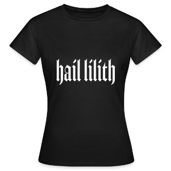 Lilith, Dämon, Gothic, Mythologie, Folklore, - Frauen T-Shirt - Schwarz - Vorne - AI Model Female 172 dark (172cm)