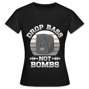 DJ Techno Musik Disc Jockey House Party EDM Trance - Frauen T-Shirt - Schwarz - Vorne - AI Model Female 172 dark (172cm)