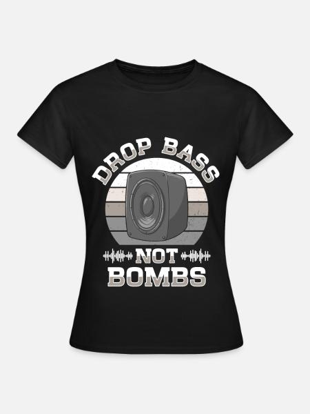 DJ Techno Music Disc Jockey House Party EDM Trance - T-shirt Femme - noir