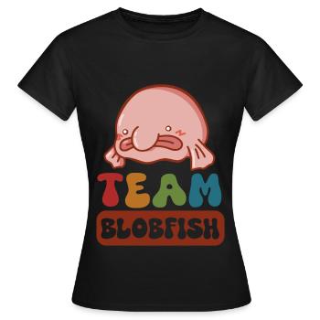 Biologiste marin Poissons d’eau profonde Blob Océan - T-shirt Femme - noir - Devant - AI Model Female 172 dark (172cm)