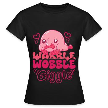 Biologiste marin Poissons d’eau profonde Blob Océan - T-shirt Femme - noir - Devant - AI Model Female 172 dark (172cm)