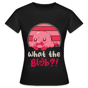 Biologiste marin Poissons d’eau profonde Blob Océan - T-shirt Femme - noir - Devant - AI Model Female 172 dark (172cm)