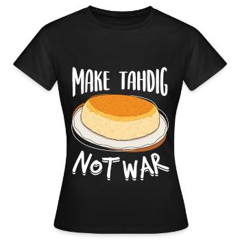 Cadeaux pour les gourmets de Thadig - T-shirt Femme - noir - Devant - AI Model Female 172 dark (172cm)