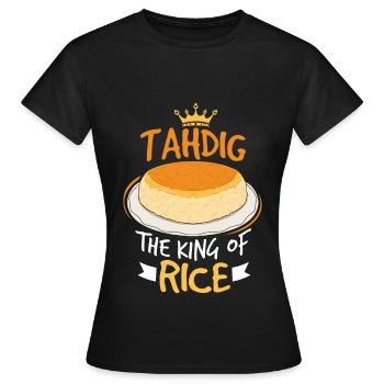Cadeaux pour les gourmets de Thadig - T-shirt Femme - noir - Devant - AI Model Female 172 dark (172cm)