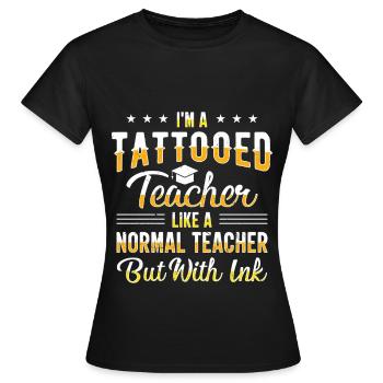 Teaching Teaching Educator Professor - Women's T-Shirt - black - Front - AI Model Female 172 dark (172cm)
