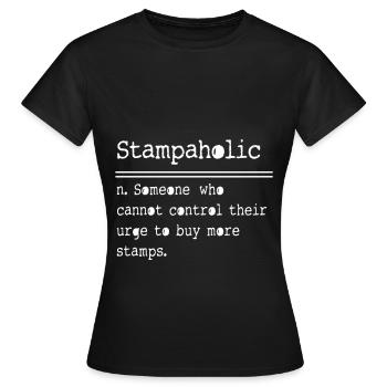 Philatelist Briefmarken Philatelie - Frauen T-Shirt - Schwarz - Vorne - AI Model Female 172 dark (172cm)