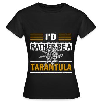 Spinnenliebhaber Spinnentiernetz Terrarium - Frauen T-Shirt - Schwarz - Vorne - AI Model Female 172 dark (172cm)