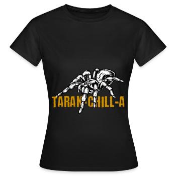 Spinnenliebhaber Spinnentiernetz Terrarium - Frauen T-Shirt - Schwarz - Vorne - AI Model Female 172 dark (172cm)