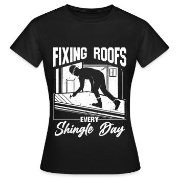 Couvreur Couvreur Couvreur - T-shirt Femme - noir - Devant - AI Model Female 172 dark (172cm)
