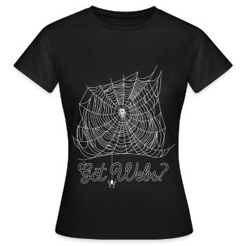 Spinnenliebhaber Spinnentiernetz Terrarium - Frauen T-Shirt - Schwarz - Vorne - AI Model Female 172 dark (172cm)