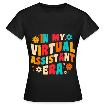 Freelance Profession Indépendant Virtuel - T-shirt Femme - noir - Devant - AI Model Female 172 dark (172cm)
