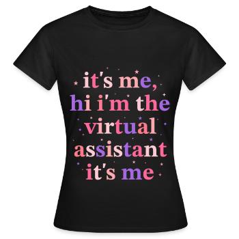 Freelance Profession Indépendant Virtuel - T-shirt Femme - noir - Devant - AI Model Female 172 dark (172cm)