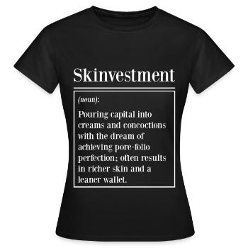 Esthéticienne, Soins de la peau, Beauté, Dermantologue, - T-shirt Femme - noir - Devant - AI Model Female 172 dark (172cm)