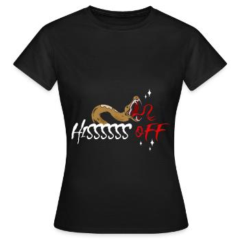 Reptiliensammler Boa Schlange Giftige Schlange - Frauen T-Shirt - Schwarz - Vorne - AI Model Female 172 dark (172cm)