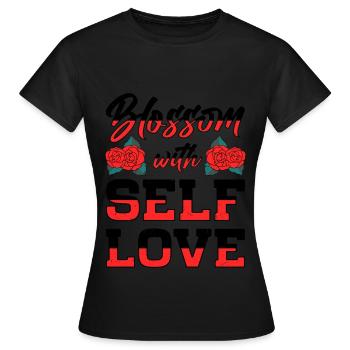 Motivation Amour de soi Positivité Je t’aime - T-shirt Femme - noir - Devant - AI Model Female 172 dark (172cm)