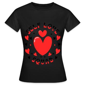Motivation Amour de soi Positivité Je t’aime - T-shirt Femme - noir - Devant - AI Model Female 172 dark (172cm)