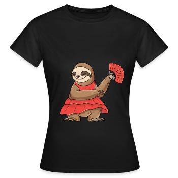 Danse sportive Danseuse Professeur de danse flamenco - T-shirt Femme - noir - Devant - AI Model Female 172 dark (172cm)