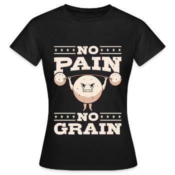Bol de riz frit de cuisine asiatique - T-shirt Femme - noir - Devant - AI Model Female 172 dark (172cm)