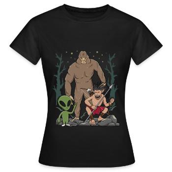 Folklore, créatures mythiques, Indiens - T-shirt Femme - noir - Devant - AI Model Female 172 dark (172cm)