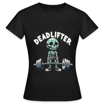 Zombie Deadlifter Deadlift Bodybuilding Workout - Frauen T-Shirt - Schwarz - Vorne - AI Model Female 172 dark (172cm)