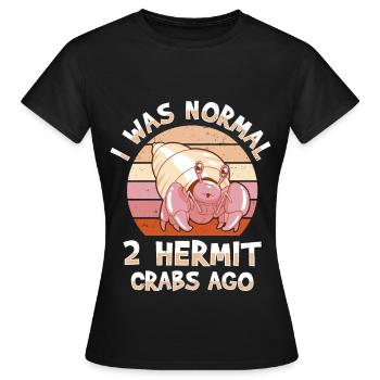 Seafood, Seafood, Mussels, Hermit Crab - Women's T-Shirt - black - Front - AI Model Female 172 dark (172cm)