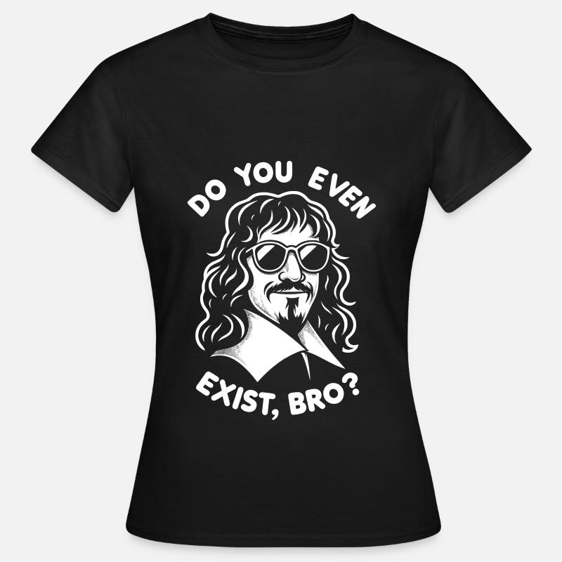 Philosopher Descartes Design for a Philosophy - Women's T-Shirt - black