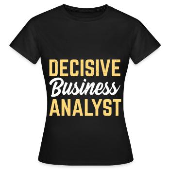 Business Administration Business Administration Office - Women's T-Shirt - black - Front - AI Model Female 172 dark (172cm)