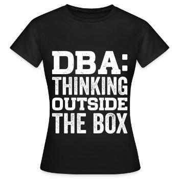 Business Administration Business Administration Office - Women's T-Shirt - black - Front - AI Model Female 172 dark (172cm)