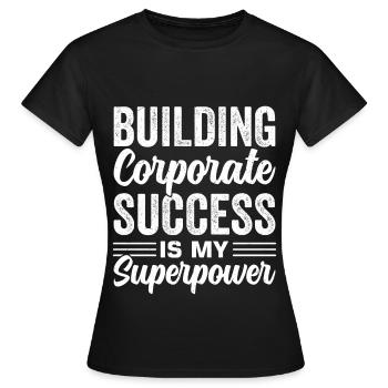 Business Administration Business Administration Office - Women's T-Shirt - black - Front - AI Model Female 172 dark (172cm)