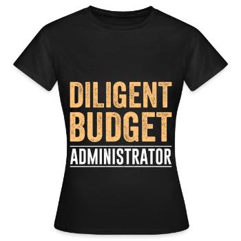 Business Administration Business Administration Office - Women's T-Shirt - black - Front - AI Model Female 172 dark (172cm)
