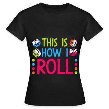 Bunco - T-shirt Femme - noir - Devant - AI Model Female 172 dark (172cm)