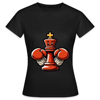 Echecs Roi Échec et Mat - T-shirt Femme - noir - Devant - AI Model Female 172 dark (172cm)