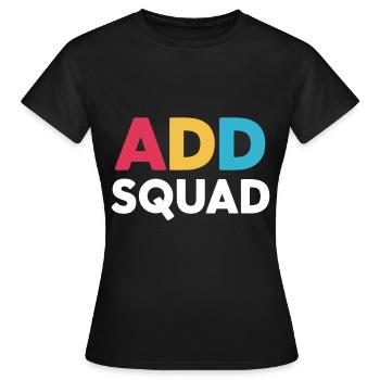 Trouble déficitaire de l’attention avec hyperactivité TDA - T-shirt Femme - noir - Devant - AI Model Female 172 dark (172cm)