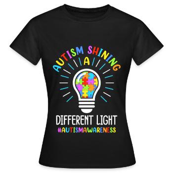 Autism Autistic Autistic - Women's T-Shirt - black - Front - AI Model Female 172 dark (172cm)