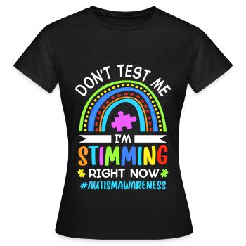 Autism Autistic Autistic - Women's T-Shirt - black - Front - AI Model Female 172 dark (172cm)