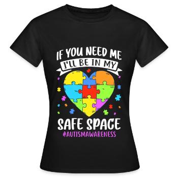 Autism Autistic Autistic - Women's T-Shirt - black - Front - AI Model Female 172 dark (172cm)