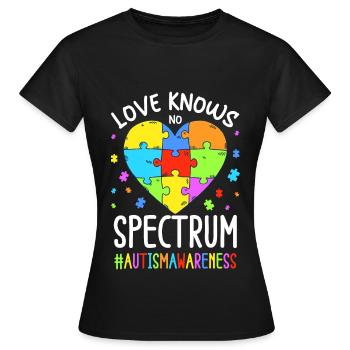 Autism Autistic Autistic - Women's T-Shirt - black - Front - AI Model Female 172 dark (172cm)
