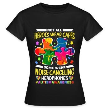 Autism Autistic Autistic - Women's T-Shirt - black - Front - AI Model Female 172 dark (172cm)