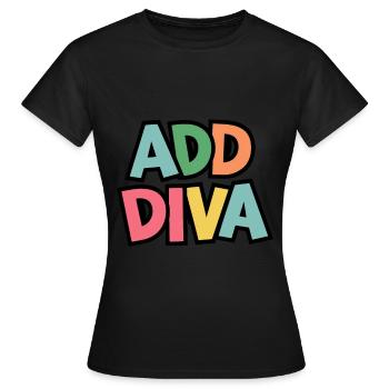 Trouble déficitaire de l’attention avec hyperactivité TDA - T-shirt Femme - noir - Devant - AI Model Female 172 dark (172cm)