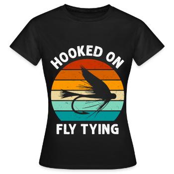 Drôle de dicton de montage de mouches - T-shirt Femme - noir - Devant - AI Model Female 172 dark (172cm)