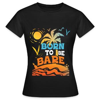 Dicton sur le nudisme - T-shirt Femme - noir - Devant - AI Model Female 172 dark (172cm)