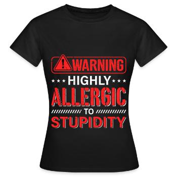 Sarcasme Sarcastique - T-shirt Femme - noir - Devant - AI Model Female 172 dark (172cm)