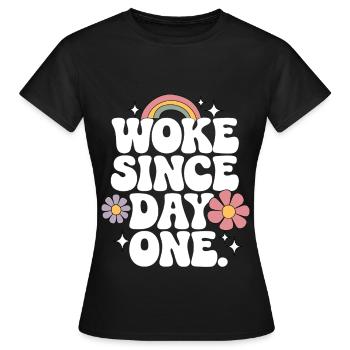 Réveillé - T-shirt Femme - noir - Devant - AI Model Female 172 dark (172cm)