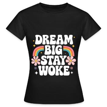Réveillé - T-shirt Femme - noir - Devant - AI Model Female 172 dark (172cm)