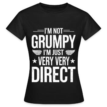 Grumpy Old Man Grumpy - Women's T-Shirt - black - Front - AI Model Female 172 dark (172cm)