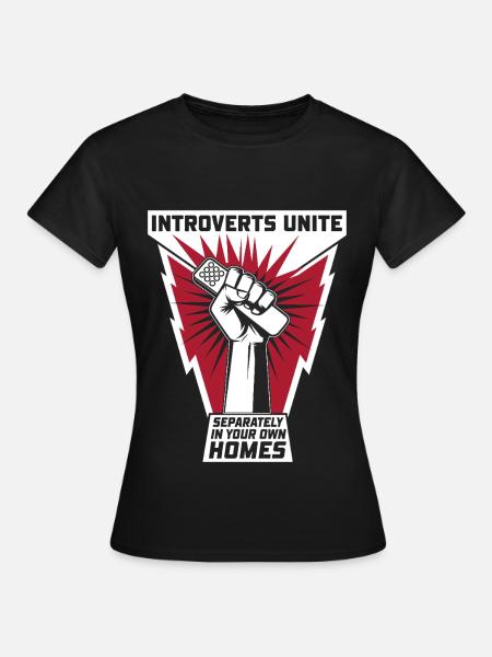 Introvertierte Vereinigen Sich - Frauen T-Shirt - Schwarz