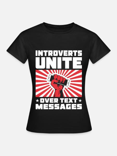 Introvertierte Vereinigen Sich - Frauen T-Shirt - Schwarz
