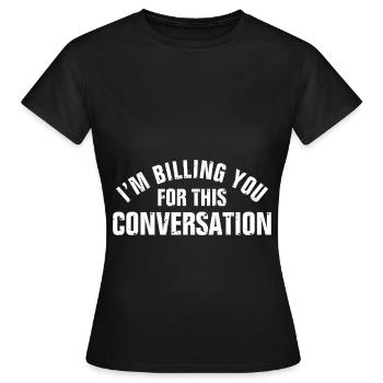 Sarcasme Sarcastique - T-shirt Femme - noir - Devant - AI Model Female 172 dark (172cm)